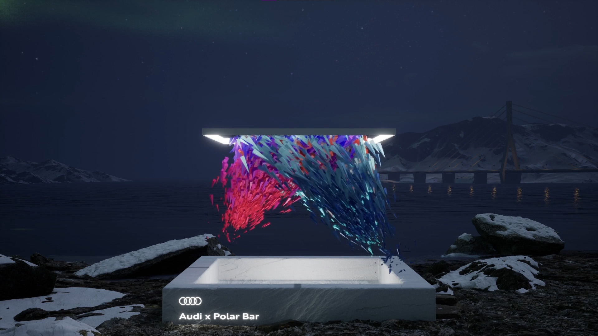 Polar Bar realtime media installation